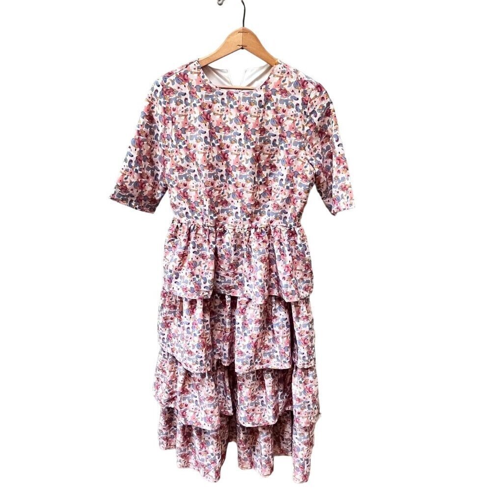 NEW Jessakae Multi Tiered Modest Floral Dress- Size S